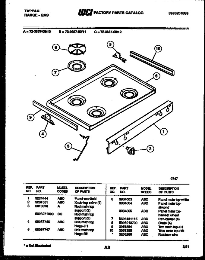 Diagram for 72-3657-00-12