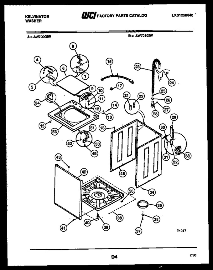 Diagram for AW701G1W