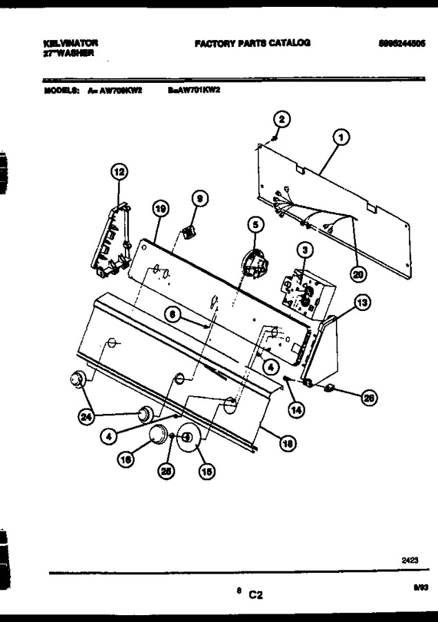 Diagram for AW700KD2