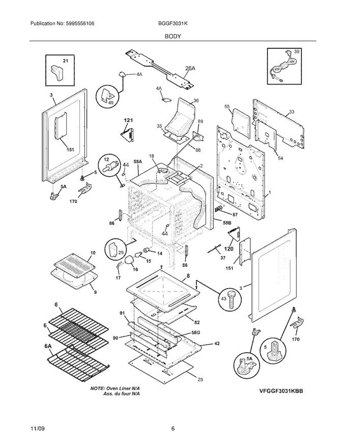 Diagram for BGGF3031KWC