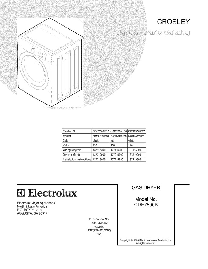 Diagram for CDG7500KR0