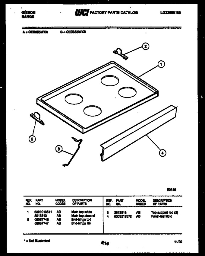 Diagram for CEC3S5WXA
