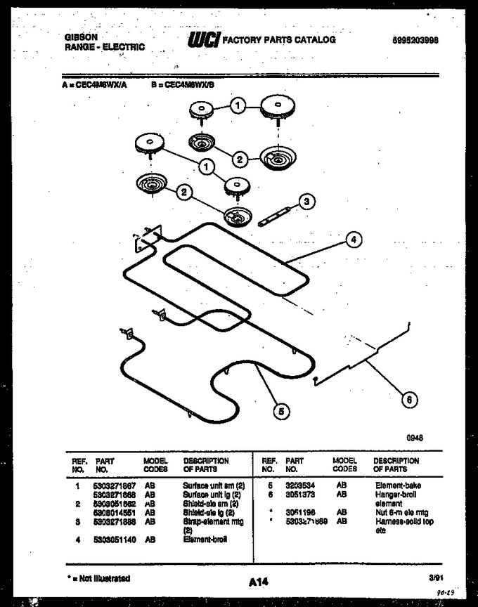 Diagram for CEC4M6WXA