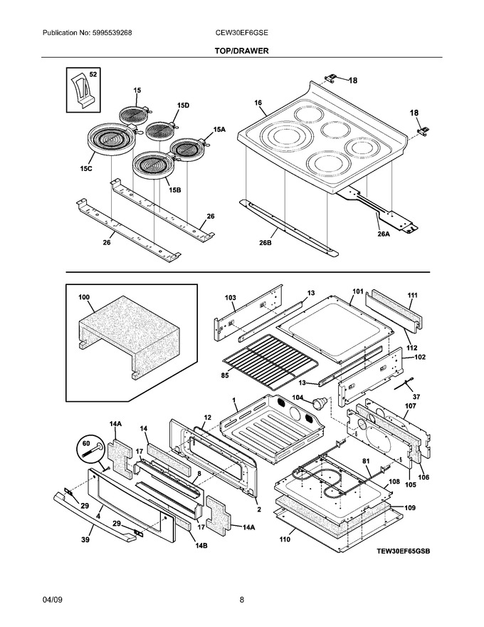 Diagram for CEW30EF6GSE