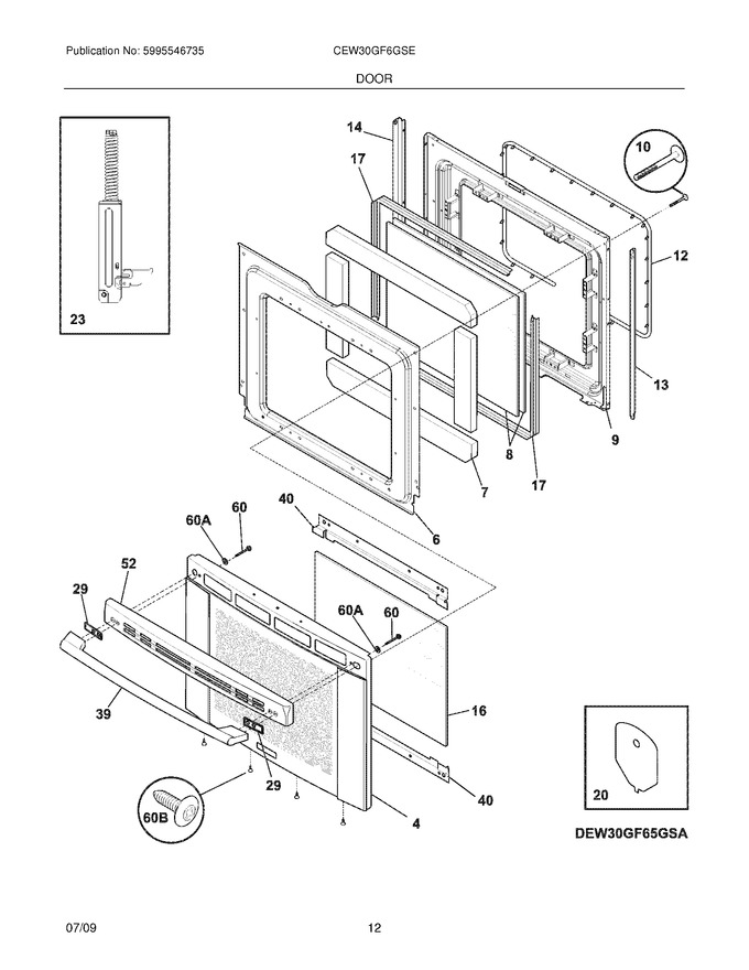 Diagram for CEW30GF6GSE