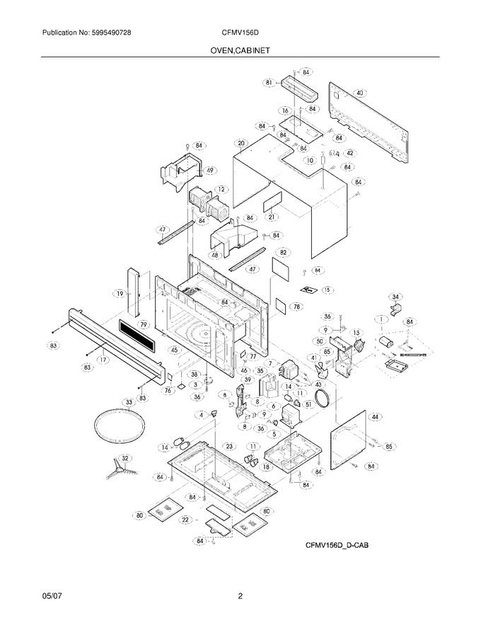 Diagram for CFMV156DCE