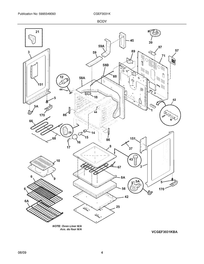 Diagram for CGEF3031KWA