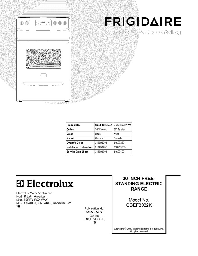 Diagram for CGEF3032KWA