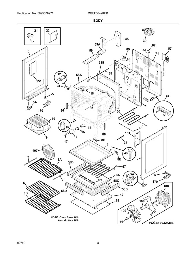 Diagram for CGEF3042KFD