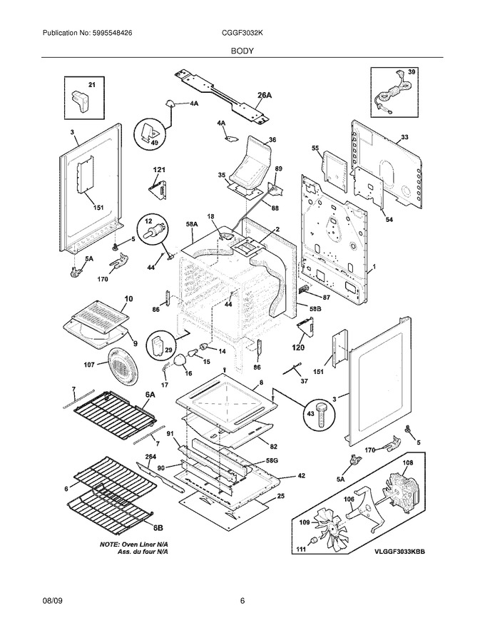 Diagram for CGGF3032KBB