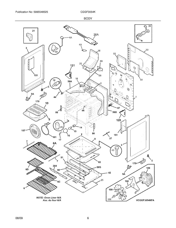 Diagram for CGGF3054KWB