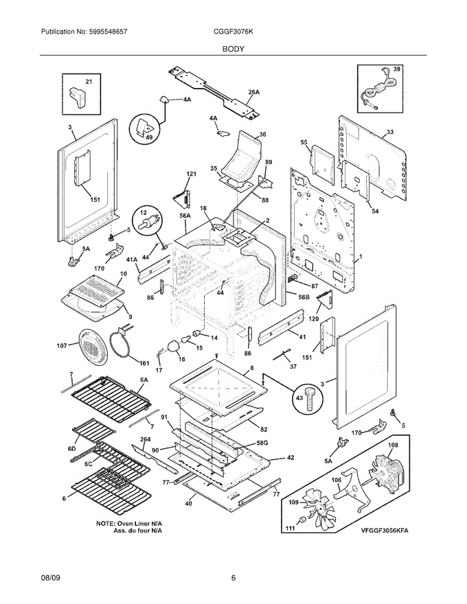 Diagram for CGGF3076KWB