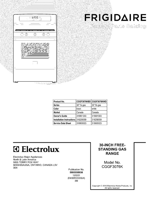 Diagram for CGGF3076KBD