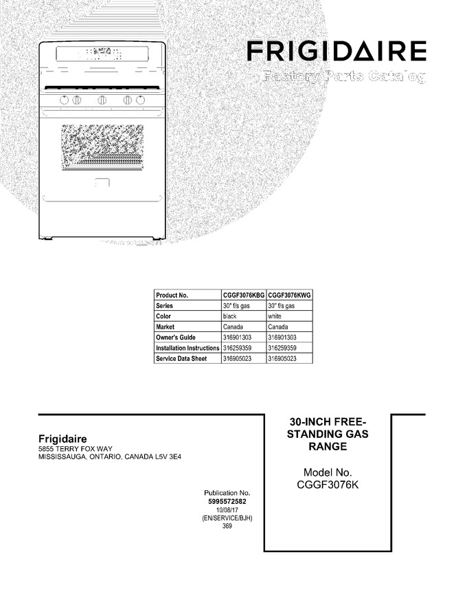 Diagram for CGGF3076KWG