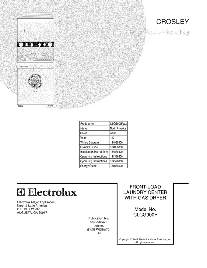 Diagram for CLCG900FW3