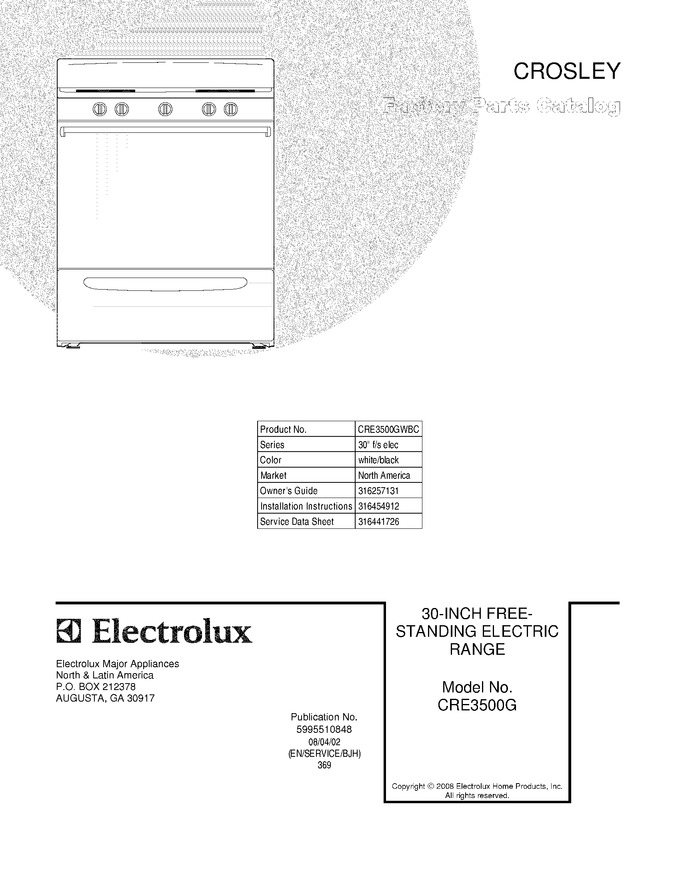 Diagram for CRE3500GWBC