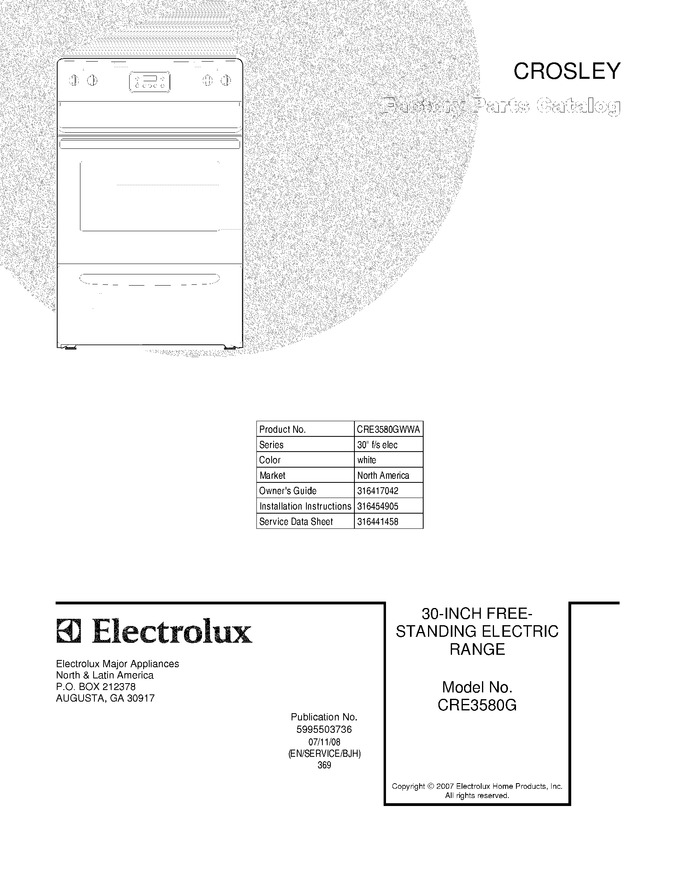 Diagram for CRE3580GWWA
