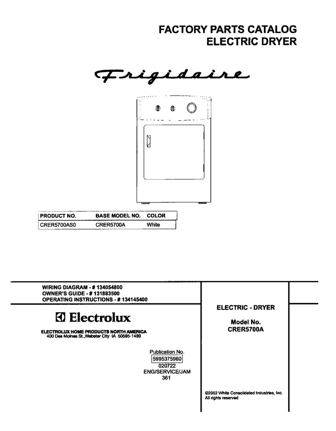 Diagram for CRER5700AS0