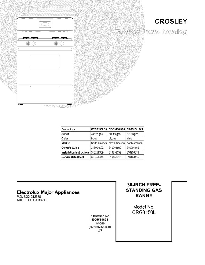 Diagram for CRG3150LWA