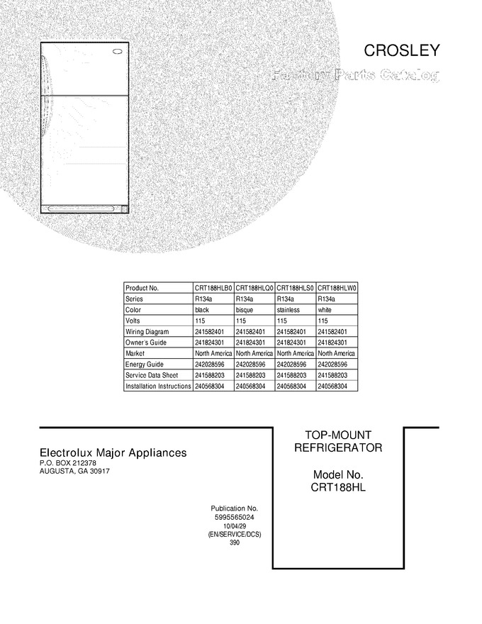 Diagram for CRT188HLW0
