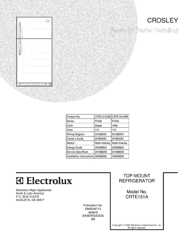 Diagram for CRTE151AWB