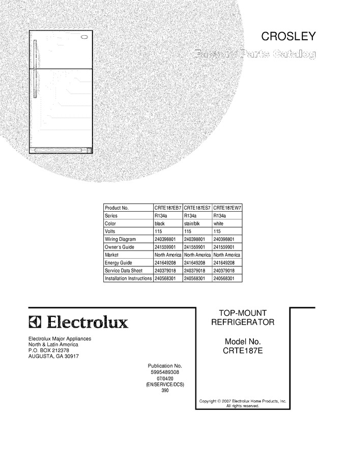 Diagram for CRTE187EB7