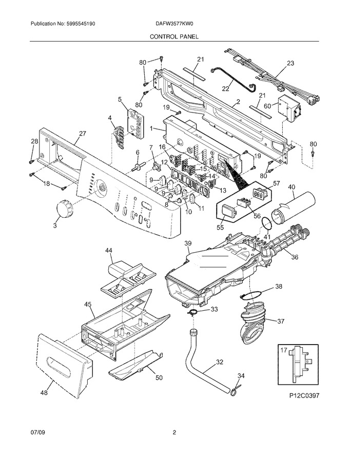 Diagram for DAFW3577KW0