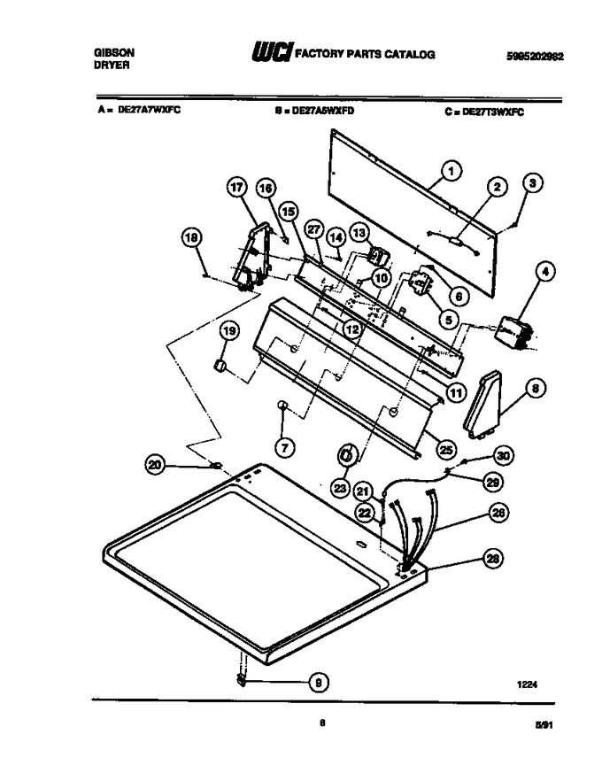 Diagram for DE27A5WXFD