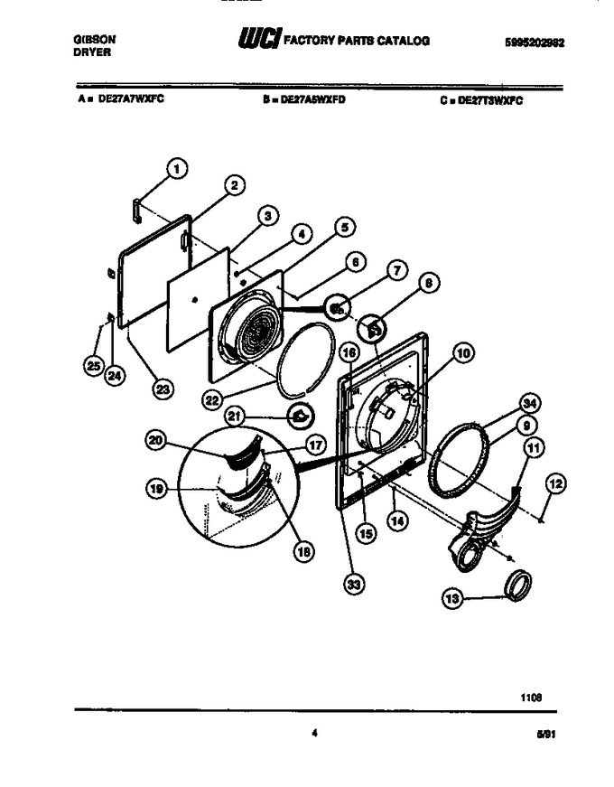 Diagram for DE27T3WXFD