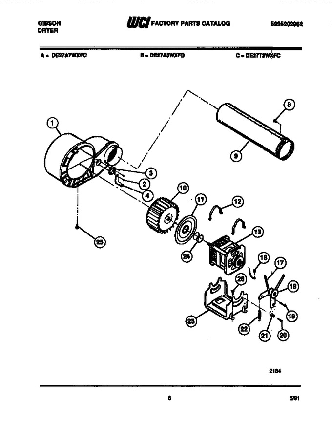 Diagram for DE27T3WXFD