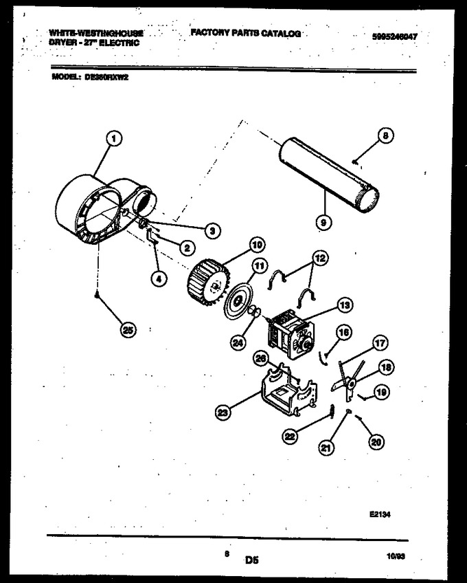 Diagram for DE350RXW2