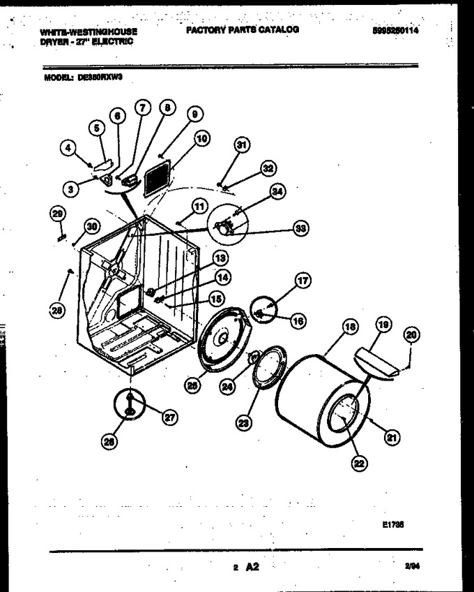 Diagram for DE350RXW3