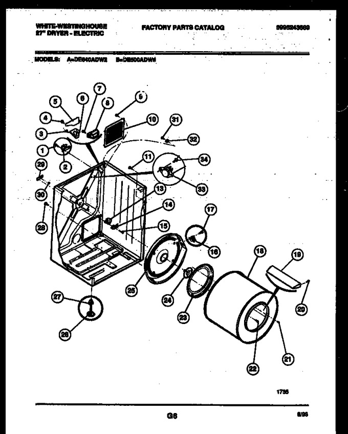 Diagram for DE640ADW2