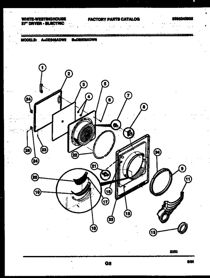 Diagram for DE640ADW2