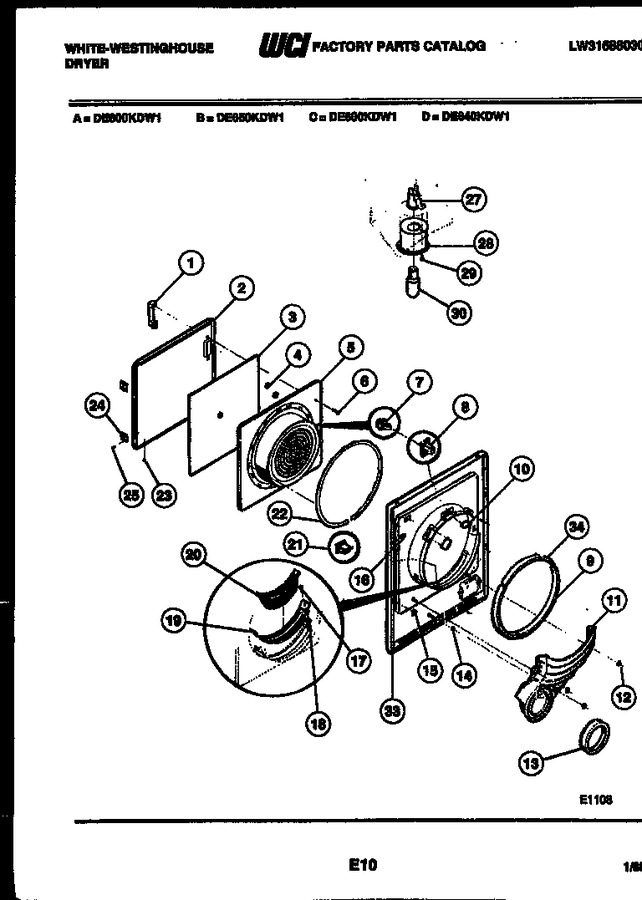 Diagram for DE640KDW1