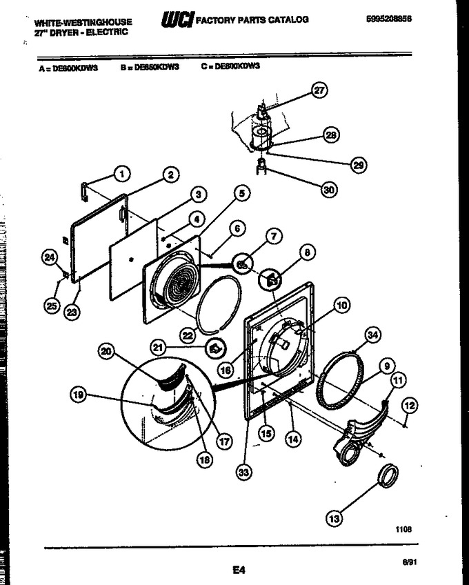 Diagram for DE600KDW3