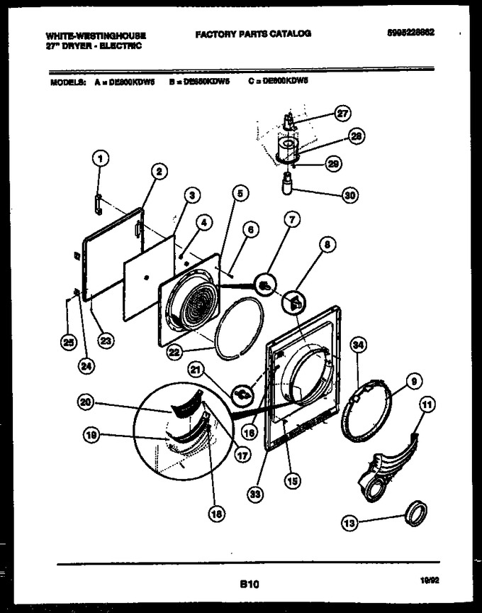 Diagram for DE800KDW5