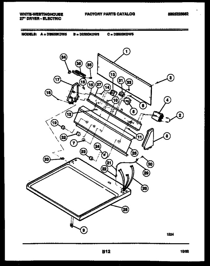 Diagram for DE800KDW5