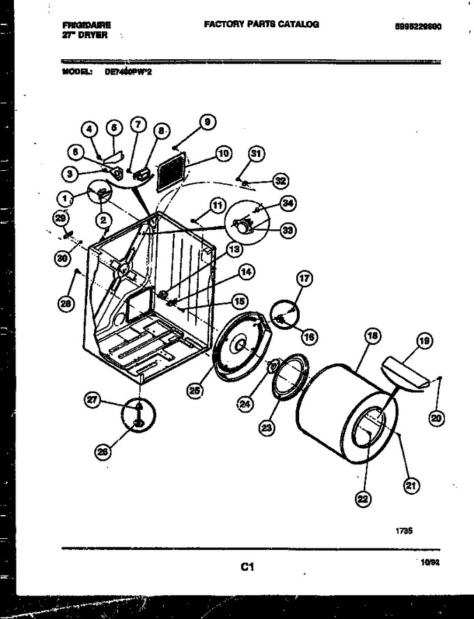 Diagram for DE7400PW2