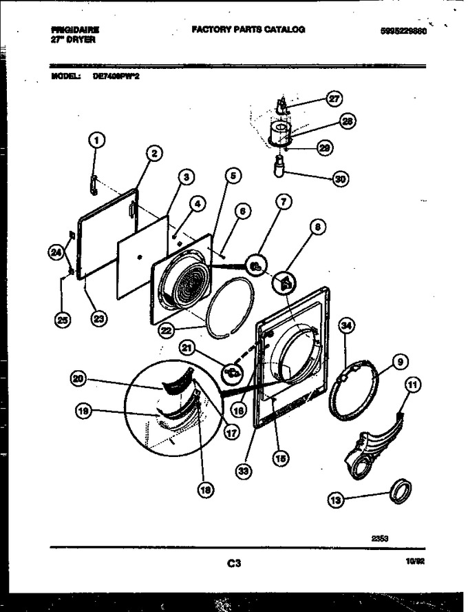 Diagram for DE7400PW2