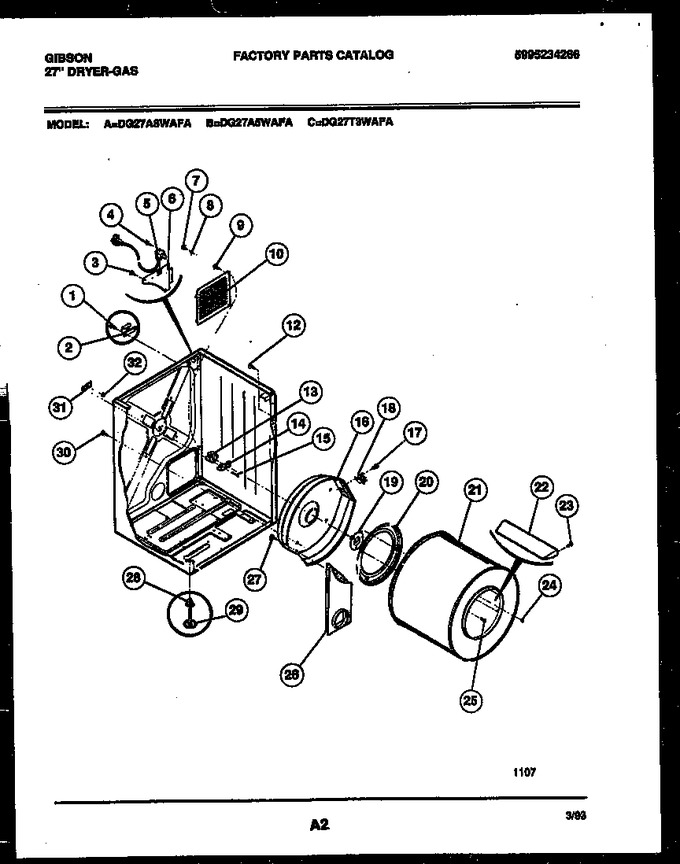 Diagram for DG27T3WAFA