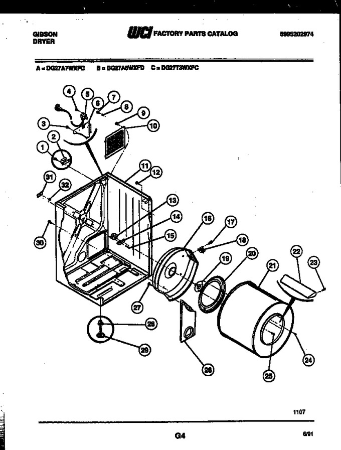 Diagram for DG27A7WXFC