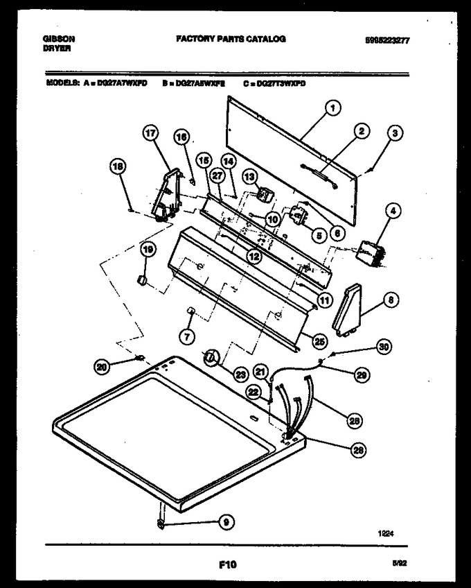 Diagram for DG27T3WXFD