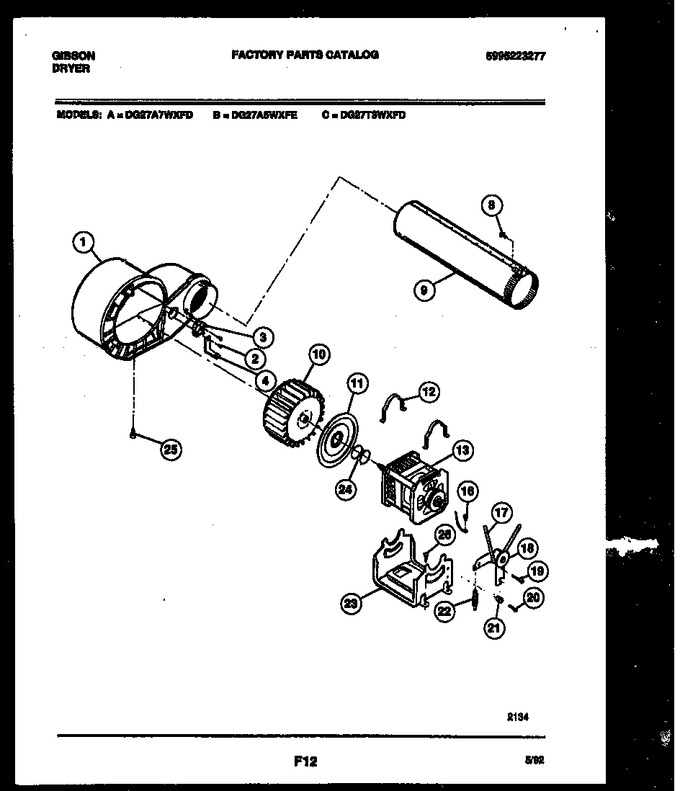 Diagram for DG27A5WXFE