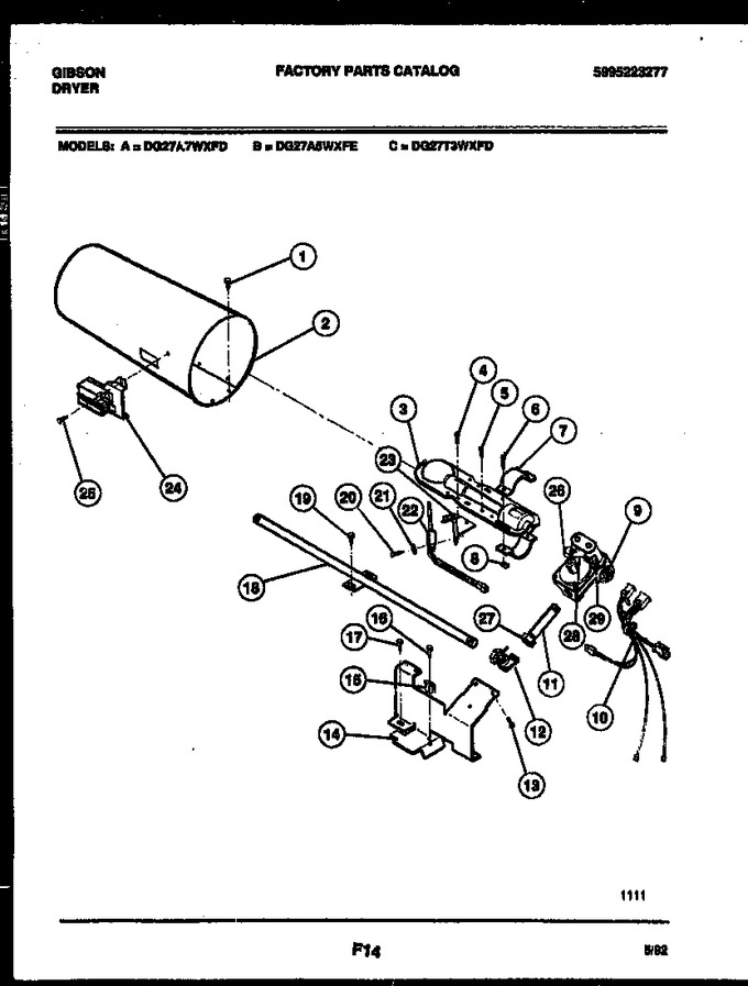 Diagram for DG27T3WXFD