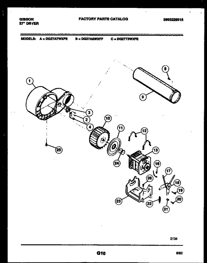 Diagram for DG27A5WXFF