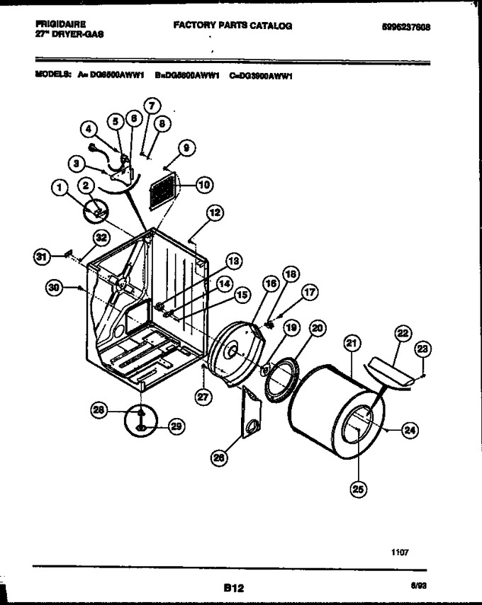 Diagram for DG3900AWW1