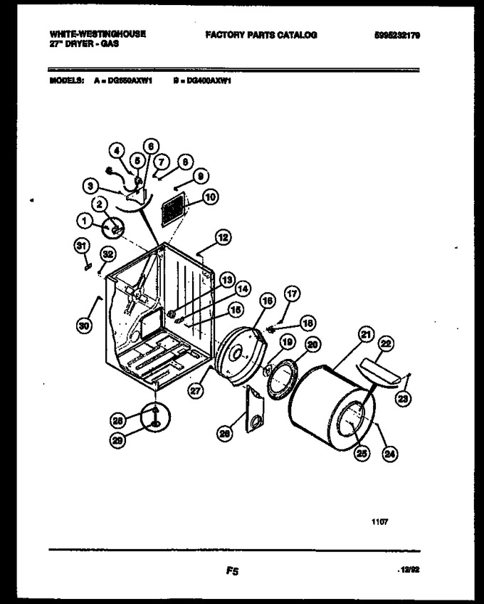 Diagram for DG650AXW1