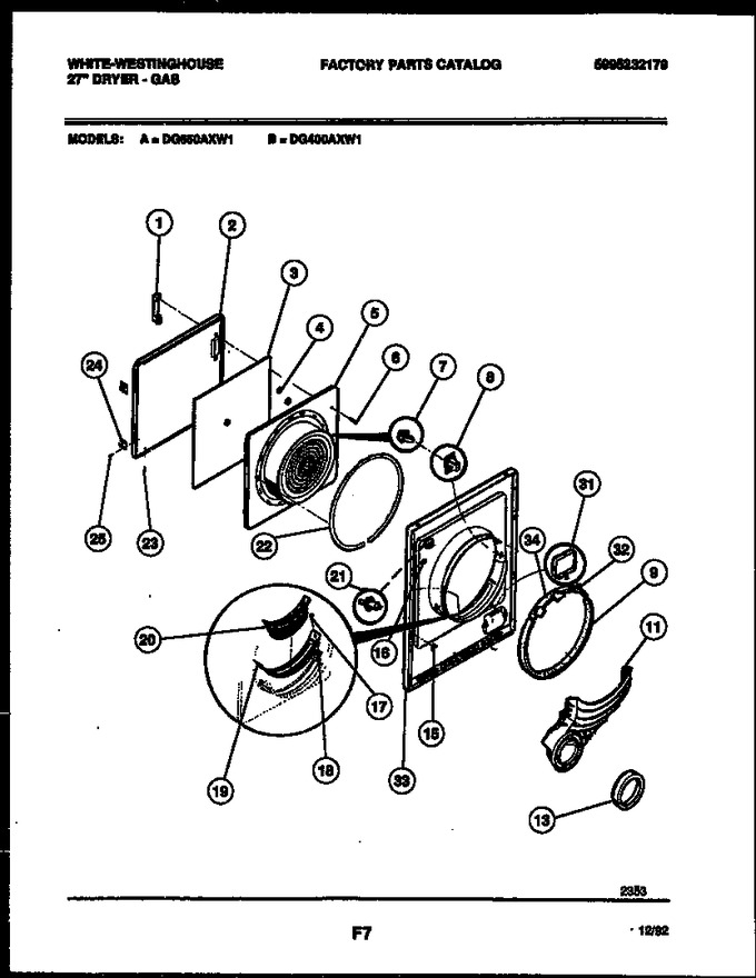 Diagram for DG650AXD1