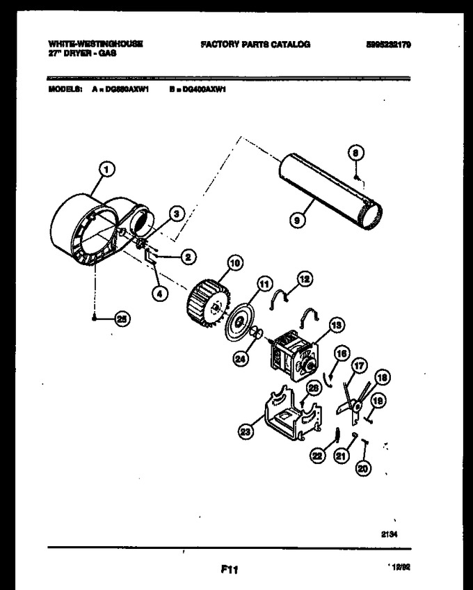 Diagram for DG650AXW1